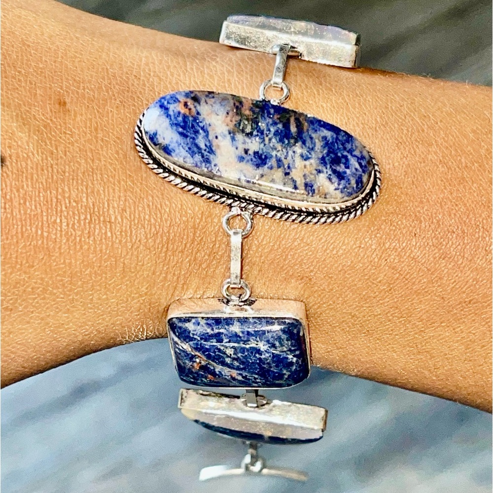 Beautiful Navy Sodalite Bracelet 7” - 8 1/2”